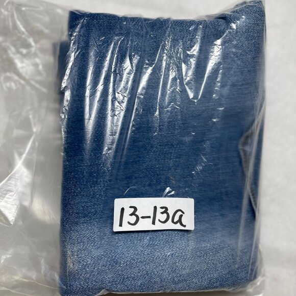 Soho Womens Blue Denim Patchwork Cross Over Straight Leg Legging Jeans Size 14 - Picture 10 of 10